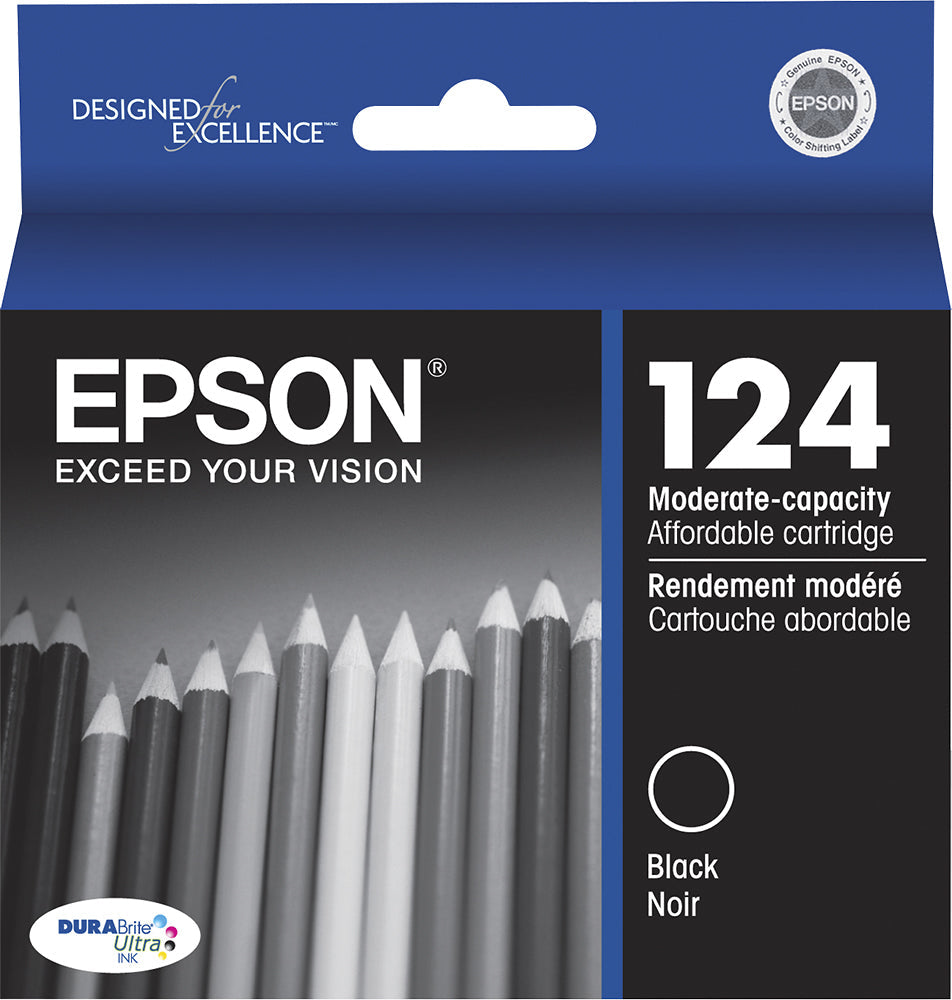 Original Epson 124 Black Ink Cartridge