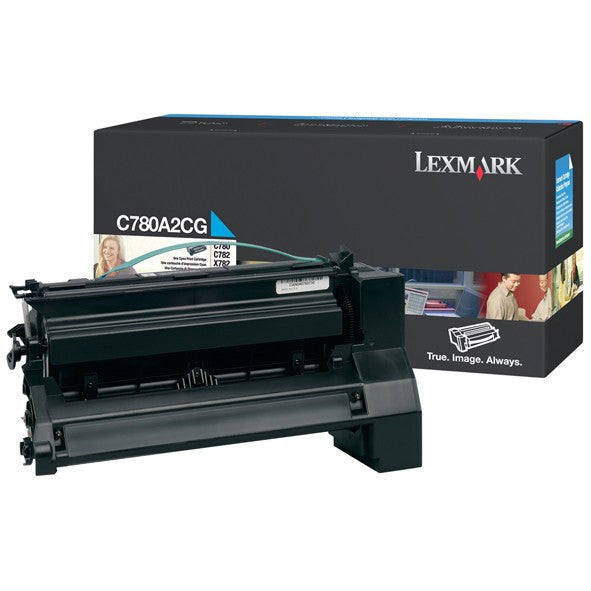 Lexmark C780, C782 Cyan Toner Cartridge, C780A1CG