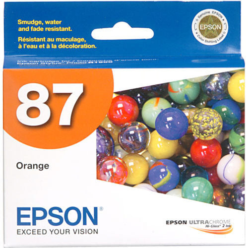 Original Epson 87 (T0879) Orange Ink Cartridge