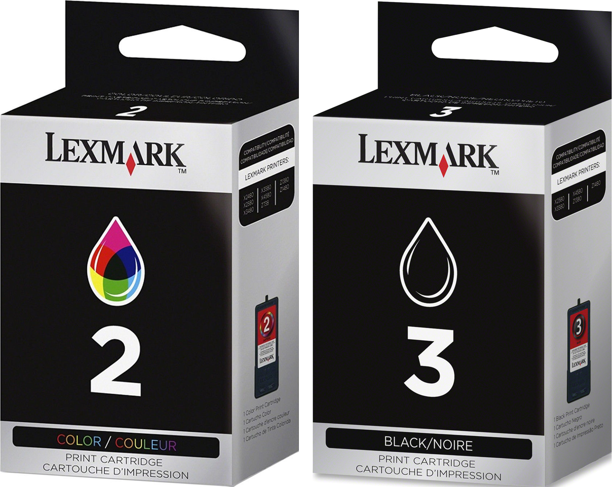 Lexmark #2 & #3 Black/color Combo Pack