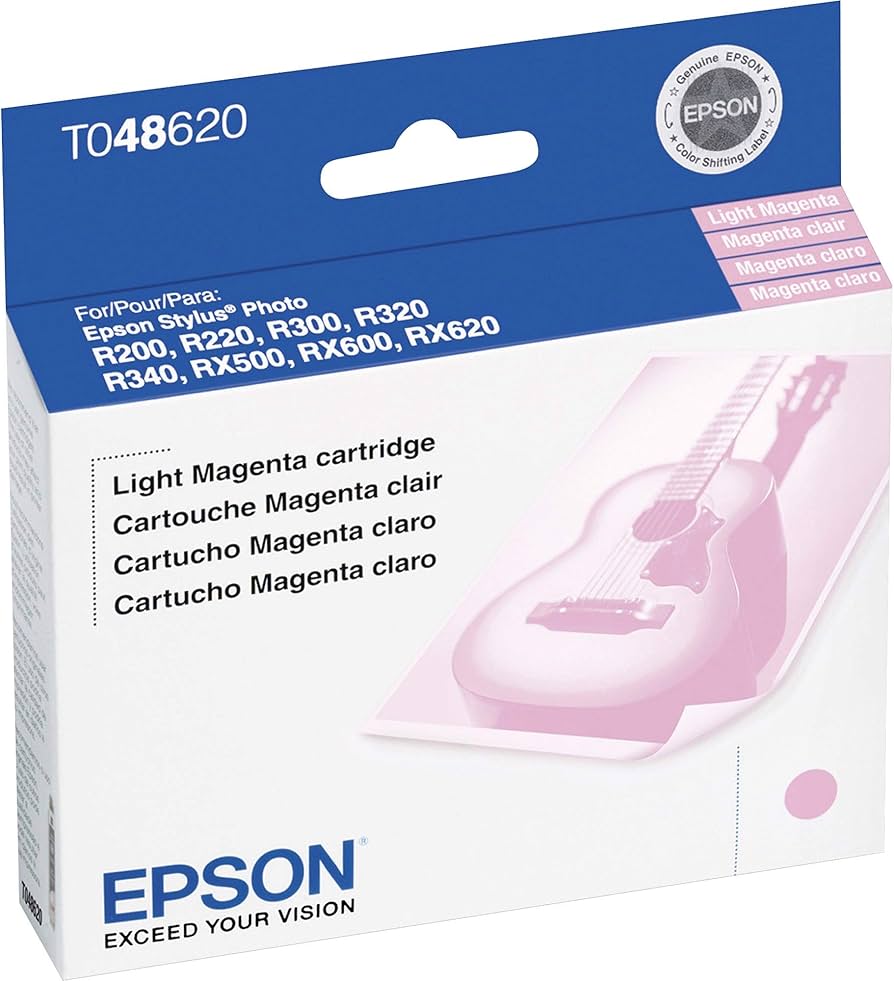 Original Epson (T048) Light Magenta Ink Cartridge, T048620