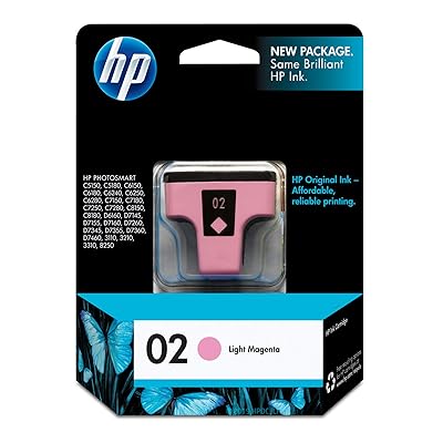 Genuine HP 02 Light Magenta Ink Cartridge, C8775WN