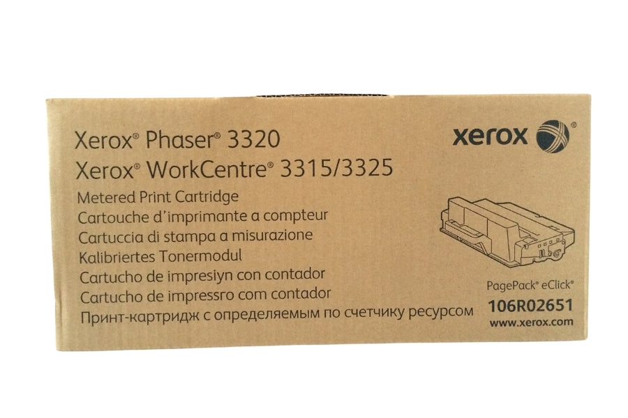 Genuine Xerox Phaser 3320 Black Toner Cartridge, 106R02651