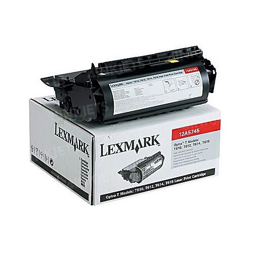 Lexmark Black High Yield Toner Cartridge 12A5745