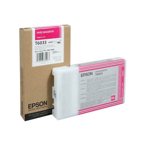 Original Epson T6033 Vivid Magenta Ink Cartridge