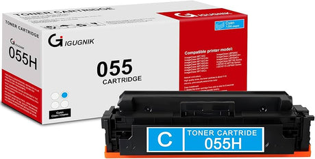 Original Canon 055H High-Yield Cyan Laser Toner Cartridge, 3019C001