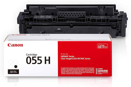 Original Canon 055H High-Yield Black Laser Toner Cartridge, 3020C001