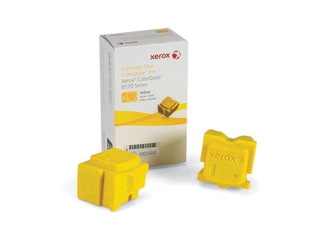 Genuine Xerox ColorQube 8570 / 8580 Yellow Solid Ink Pack (2 Sticks) (108R00928) (108R00948)