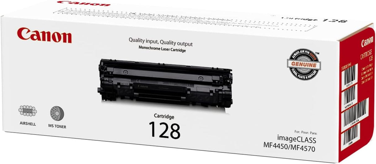 Canon 128 High Yield Black LaserJet Toner Cartridge, 3500B001