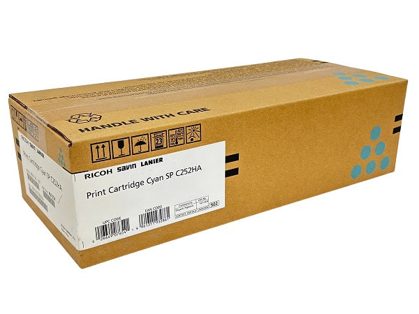 Ricoh SP C252HA Cyan Toner Cartridge, 407654