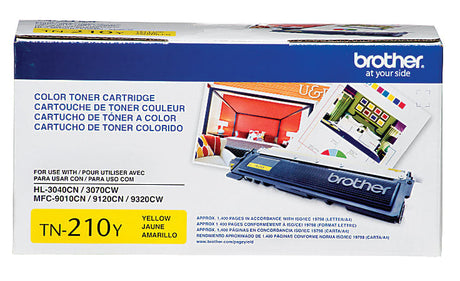 Brother TN-210Y High Yield Yellow Laser Toner Cartridge, TN210Y