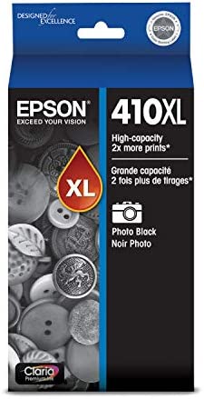 Epson 410XL Claria Premium High-Yield Photo Black Ink Cartridge, T410XL120-S