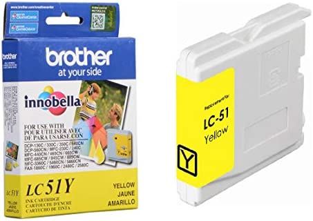 Brother LC51Y Yellow Ink Cartridge