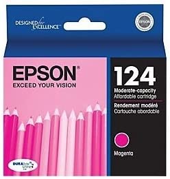 Original  Epson 124 Magenta Ink Cartridge