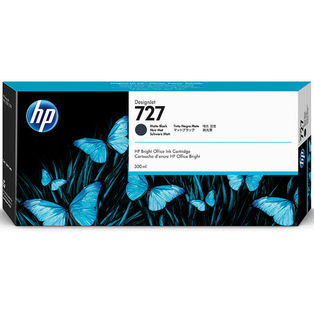 HP 727  300mL (C1Q12A) Matte Black Ink Cartridge