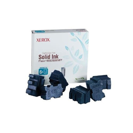 Genuine Xerox Phaser 8860 / 8860MFP Cyan Solid Ink Pack (6 Sticks) (108R00746)