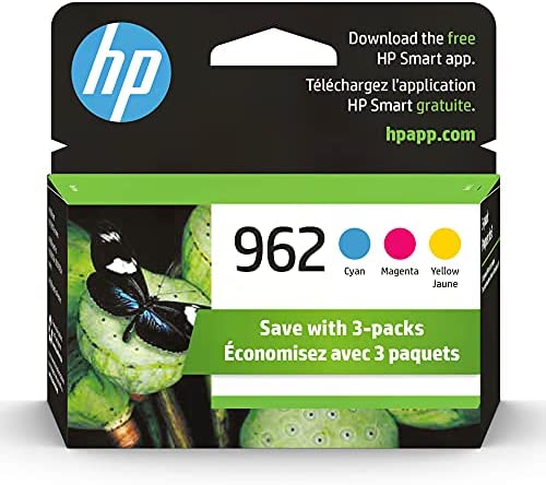 Original HP 962 Cyan, Magenta, Yellow Ink Cartridge