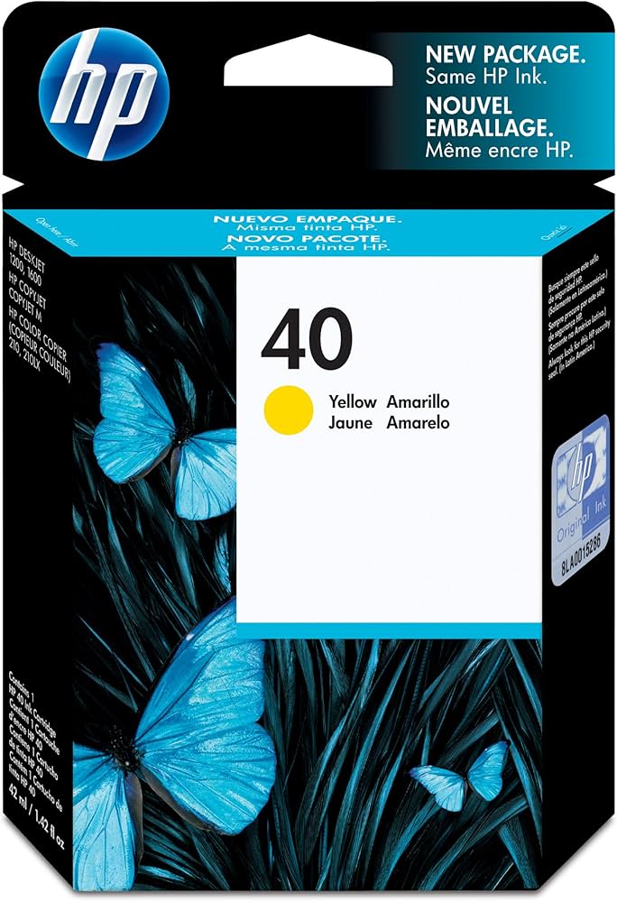 Original HP 40 Yellow (51640Y) Ink Cartridge