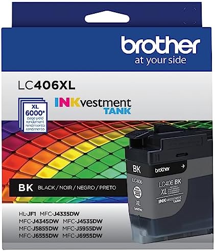 Original Brother LC406XL High Yield Black Ink Cartridge