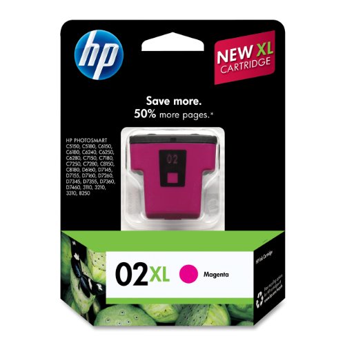 Genuine HP 02XL (C8731WN) Magenta Ink Cartridge