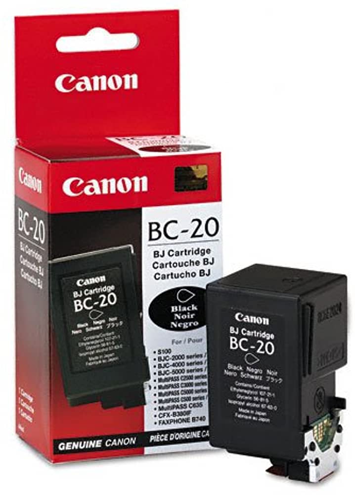 Original Canon BC-20 Black Ink Cartridge