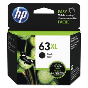 HP 63XL High Yield  (F6U64AN) Black Ink Cartridge