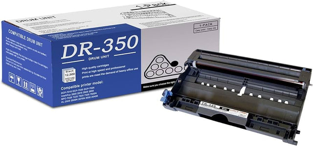 Brother DR350 High Yield Black Laser Drum Cartridge, DR-350