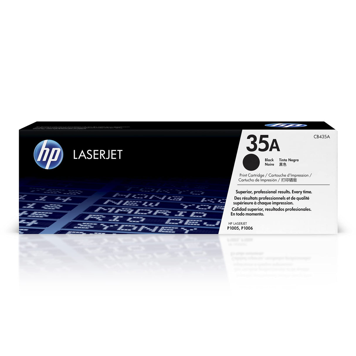 HP 35A Standard Yield Black LaserJet Toner Cartridge, CB435A