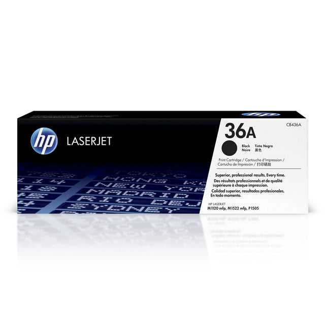 Original HP 36A High Yield Black LaserJet Toner Cartridge