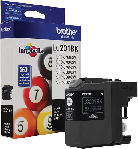 New Genuine Brother LC201 Black Ink Cartridge