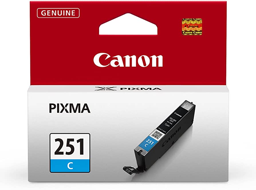 Original Canon CLI-251 Cyan Ink Cartridge