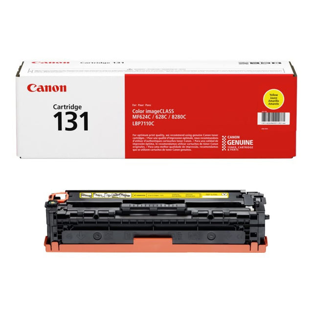 Original Canon 131 High-Yield Yellow Toner Cartridge, 6269B001