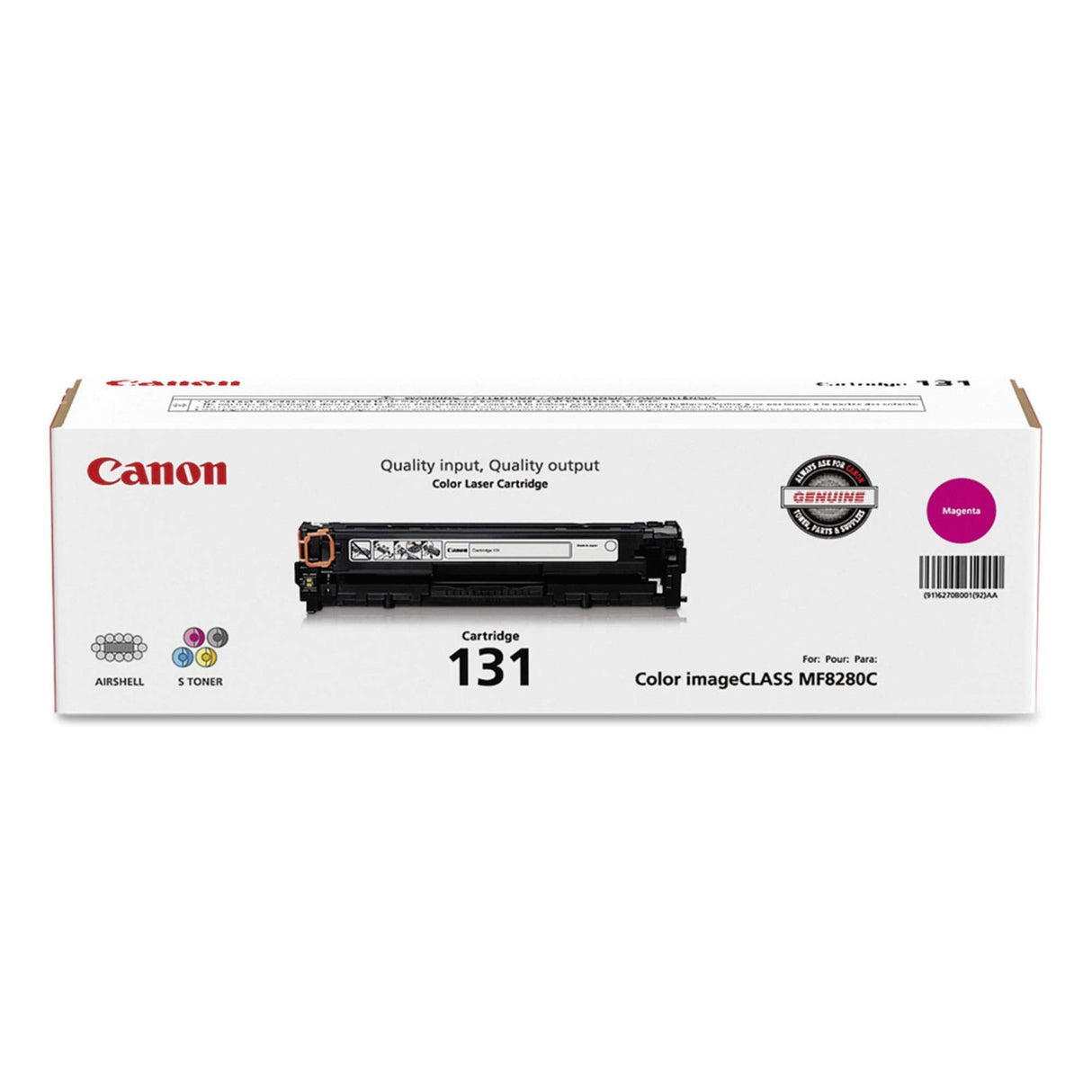 Original Canon 131 High-Yield Magenta Toner Cartridge, 6270B001