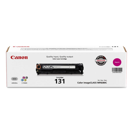 Original Canon 131 High-Yield Magenta Toner Cartridge, 6270B001