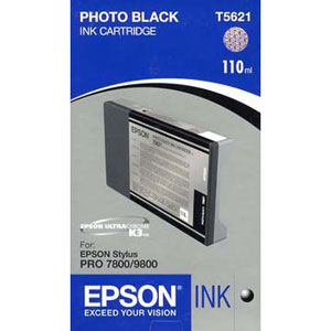 Original Epson T5621 Photo Black 110ml Ink Cartridge