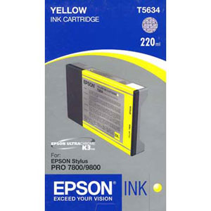 Original Epson T5634 Yellow Ink Cartridge