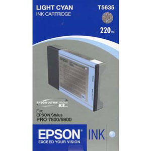 Original Epson T5635 Light Cyan Ink Cartridge