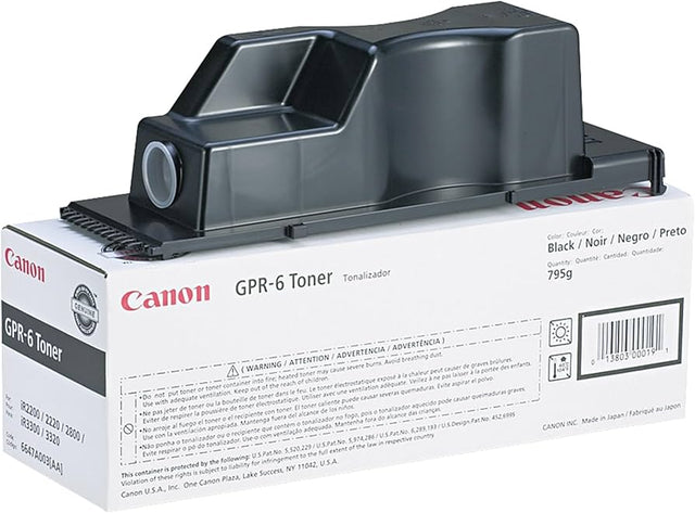 Canon GPR-6 High Yield Black LaserJet Toner Cartridge, 6647A003AA