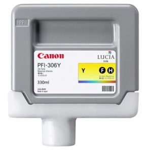 Canon PFI-306Y Standard-Yield Yellow Ink Cartridge, 6660B001