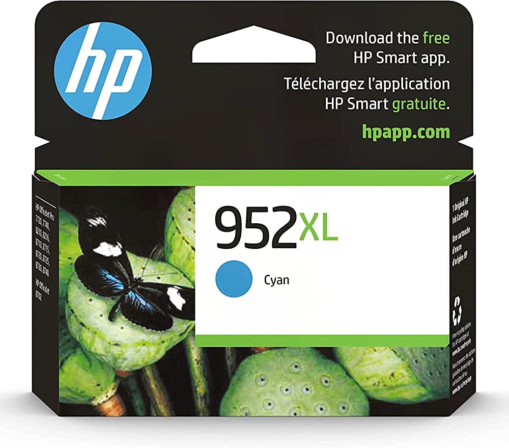 New Genuine HP 952XL (L0S61AN) Cyan Ink Cartridge