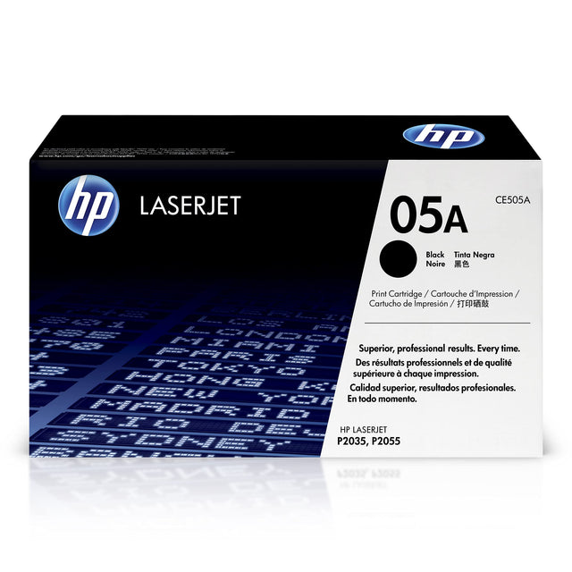 HP 05A High Yield Black LaserJet Toner Cartridge, CE505A