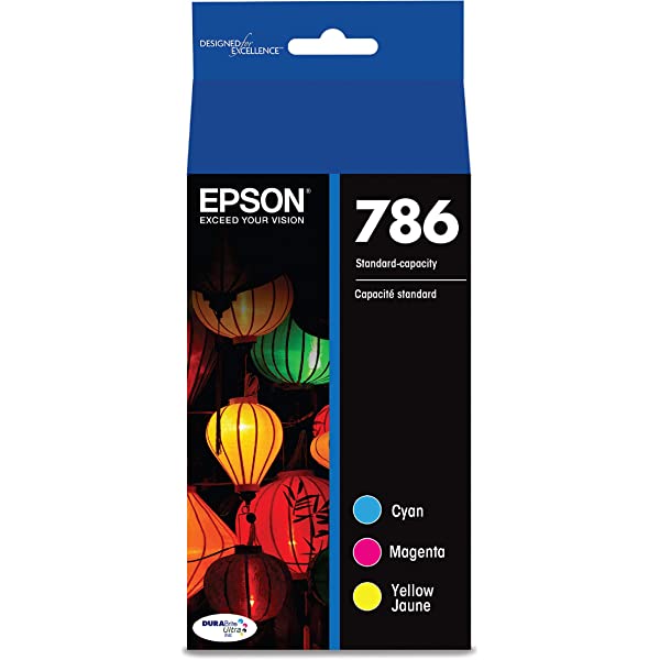 Original Epson 786 Cyan, Magenta, Yellow Ink Cartridges