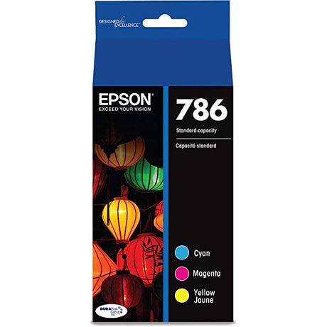 Original Epson 786 Cyan, Magenta, Yellow Ink Cartridges