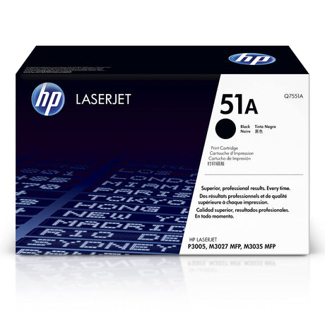 Original HP 51A High Yield Black LaserJet Toner Cartridge, Q7551A