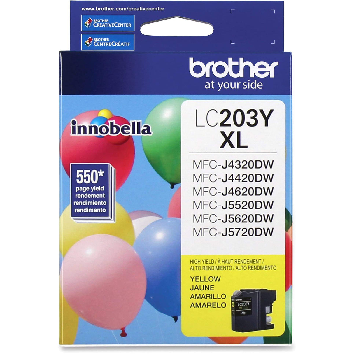 Brother LC203YXL High Yield Yellow Ink Cartridge