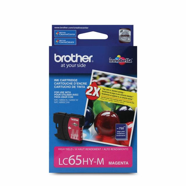 Original Brother LC65 Magenta Ink Cartridge