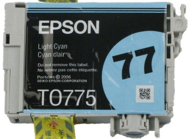 Original Epson 77 (T0775) Light Cyan Ink Cartridge