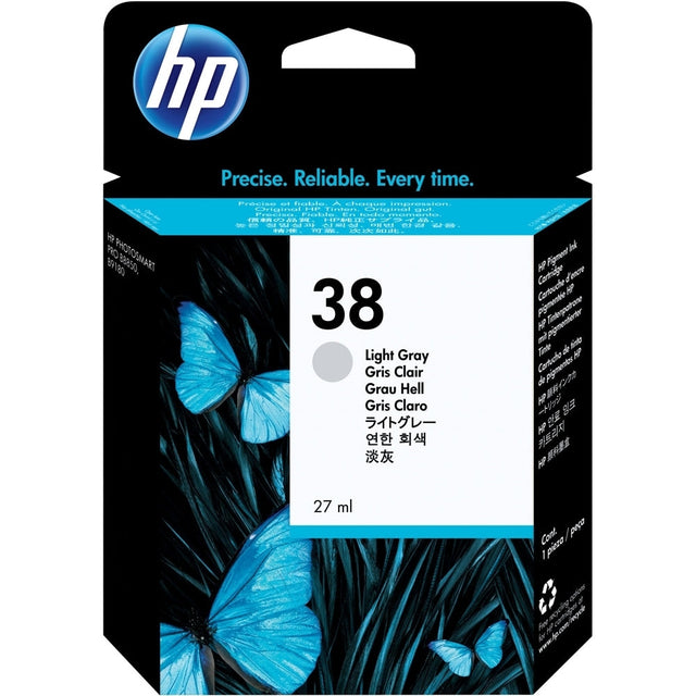 OEM HP 38 Light Gray (C9414A) Ink Cartridge