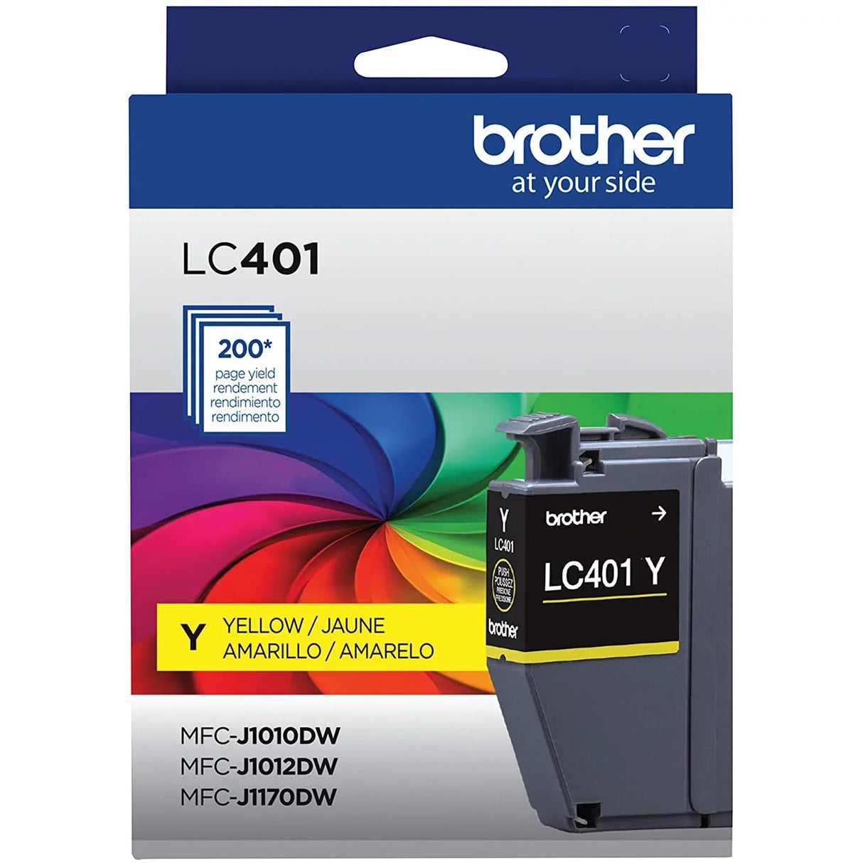 Genuine Brother LC401 Yellow Ink Cartridge