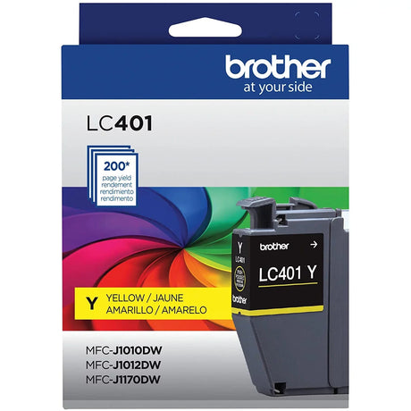 Genuine Brother LC401 Yellow Ink Cartridge